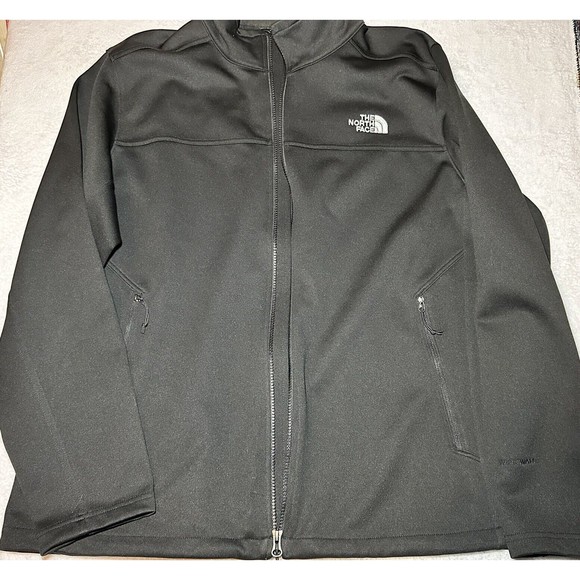 The North Face Men`s Windwall Jacket Black Softshell Full Zip Ski Hiking Sz XL - Picture 1 of 11